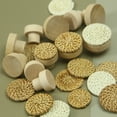 thumbnail image 3 of 6 piezas 4x3,5 cm perillas de muebles de ratán, perilla de ratán de madera, perilla de muebles, para aparadores, aparadores vintage, gabinetes de cocina, manijas de puertas, tiradores de gabinetes, 3 of 5