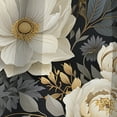 thumbnail image 2 of Designart "Metropolitan Poppy Mosaic" Floral Blackout Curtain Panels, 2 of 4