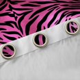 thumbnail image 4 of Homewish Zebra Print Blackout Curtains Set of 2 (52x84 Each),Safari Animal Window Curtains,Black Pink Ombre Curtains and Drapes For Girl Boys,Super Cozy Room Decor, 4 of 6