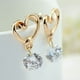 thumbnail image 3 of Pendientes de circonita Xihbxyly Liquidación de verano en forma de corazón para mujer, 3 of 3