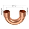 thumbnail image 2 of Unique Bargains 180 Degree Return Bend Copper Fitting Welded Elbow Connection, 1/4 Inch ID for HVAC Refrigeration, 2 of 5
