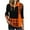 Orange, variant on GigrtiJin Women's New Checkered Shirt Casual Long Sleeved Turtleneck Pullover Tunic Top Fashion Comfy Dress Blouse