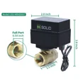 thumbnail image 2 of U. S. Solid Motorized Ball Valve with 3 Signal Lights, 1/2 inch, Brass, Normally Closed, Black Casing, 2 of 10