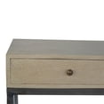 thumbnail image 3 of Artisan Furniture Solid Mango Wood Living Room Metal Base Console Table, 3 of 5