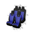 thumbnail image 5 of Car Seat Covers Full Set Universal 5 Seats 9 Piece Set Embroidered Car Seat Cover Set Memory Foam Cushion, 5 of 5