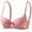 Pink, variant on RongHuan Womens Lace Bra Seamless Underwire Bras Push Up Comfy Bralette Daily Underwear for Women