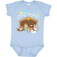 thumbnail image 3 of Inktastic Merry Christmas Cute Nativity Scene Boys or Girls Baby Bodysuit, 3 of 5