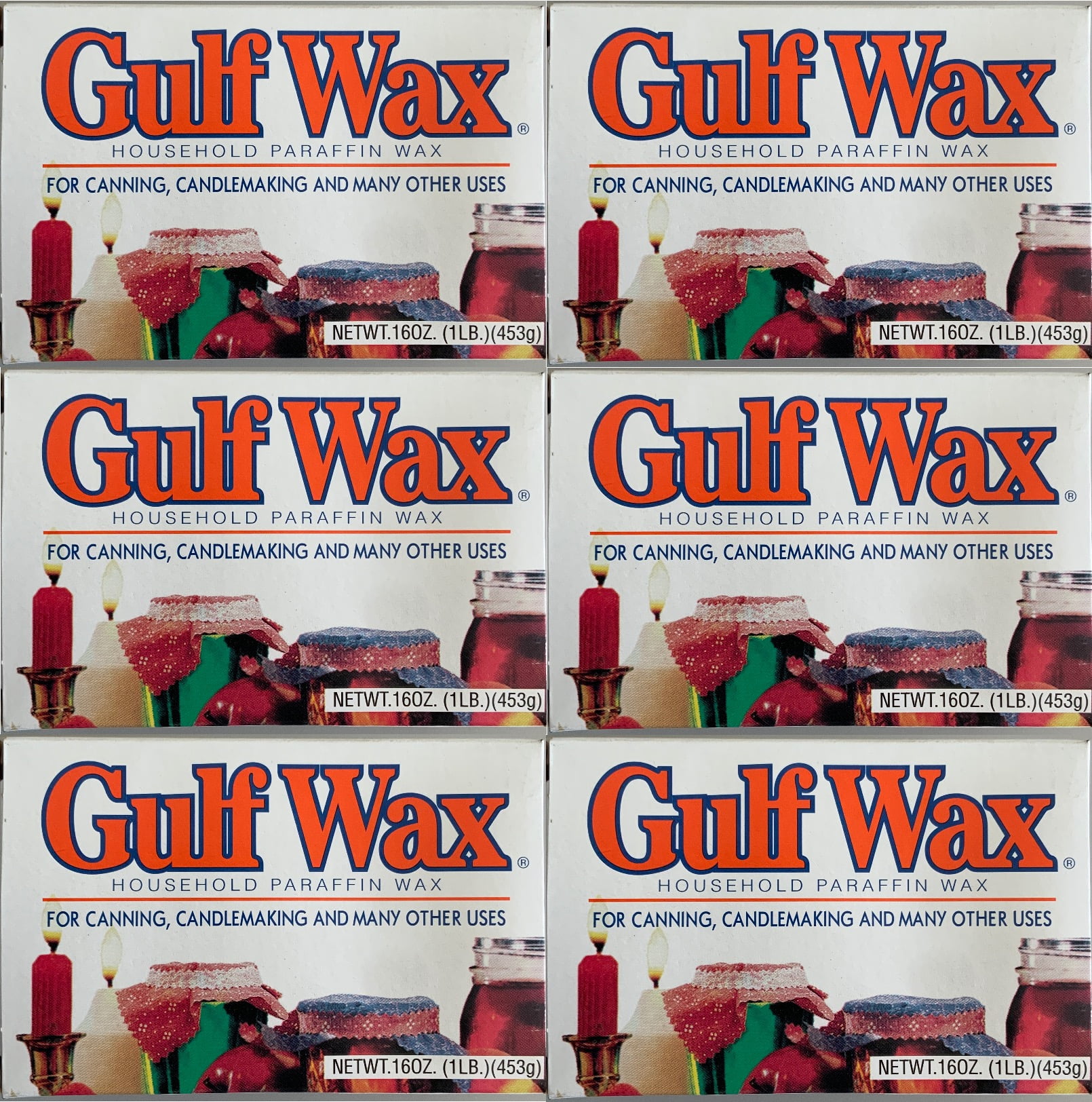 Gulfwax  Wide Mouth  Paraffin Wax  1 lb 1 pk