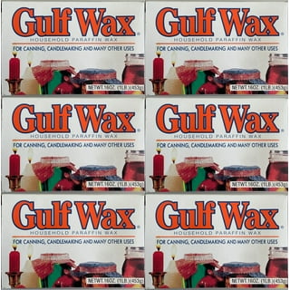 Gulf Wax Household Paraffin Wax 1 Pound Bars (3 Packs)