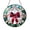 Acrylic 3.5 Inch, variant on Decorative Ribbon Bow Stained Glass Panel, Colorful Window Art Accent for Festive Home Styling
