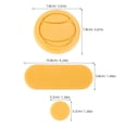 thumbnail image 2 of SKISUNO 6Ud Accesorios Para Con Deslizadores Ergonómicos De Guantes Color Amarillo Para Deportes, 2 of 6
