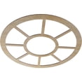 thumbnail image 2 of 40"OD x 14 1/2"ID x 3/8"T Grace Wood Fretwork Pierced Ceiling Medallion, Hickory, 2 of 3