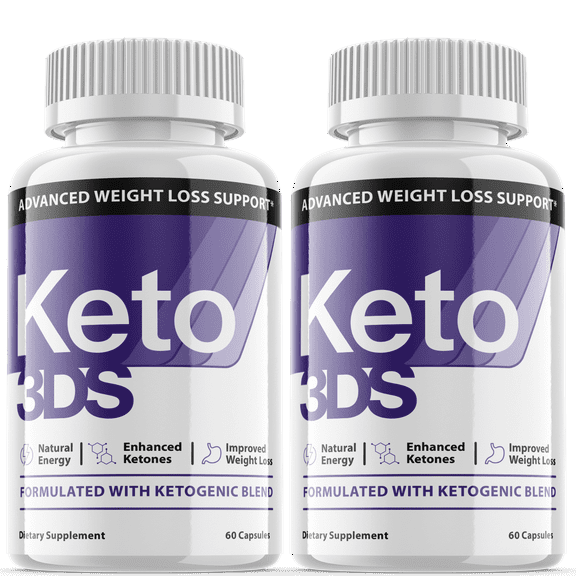 (2 Pack) Keto 3DS - Keto Diet Pills - Utilize Fat for Energy with Ketosis - Boost Energy & Focus, Manage Cravings, Support Metabolism - Supplement for Women and Men - 120 Capsules