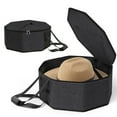 thumbnail image 2 of Large Capacity Hat Box Crushproof Hat Storage Bag Hat Travel Case Hat Organizers Bag for Fedoras Berets Hat, 2 of 9