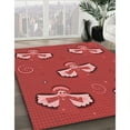 thumbnail image 3 of Ahgly Company Machine Washable Indoor Rectangle Transitional Red Area Rugs, 5' x 7', 3 of 7