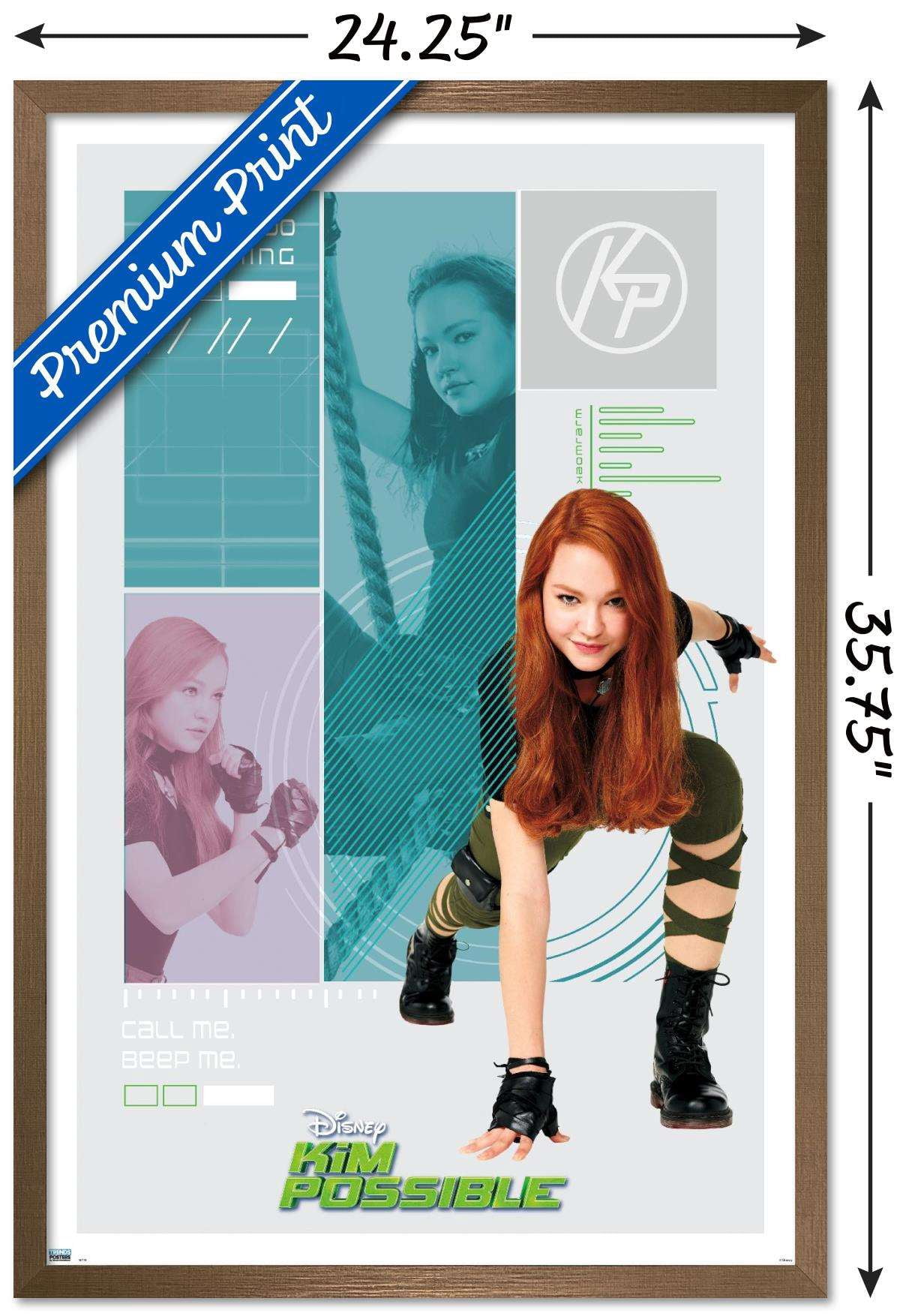 Disney Kim Possible - Hero Wall Poster, 22.375" x 34", Framed