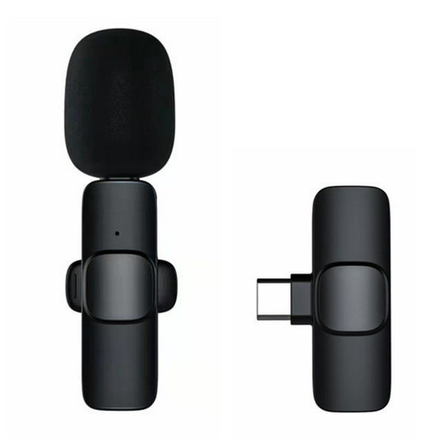 2021 Upgrade Plug-Play Wireless Lavalier Microphone Compatible with iPhone, Android, Samsung, GoPro, DSLR- Clip On Mic for Recording YouTube Video (NO APP or Bluetooth Needed)