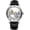 Black Band Silver, variant on Mens Hollow Automatic Watch Waterproof Transparent Dial Silver Stainless Steel Mesh Band Skeleton Watch