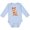 AE-Light Blue, variant on Inktastic Cute Christmas Reindeer with Christmas Lights Boys or Girls Long Sleeve Baby Bodysuit