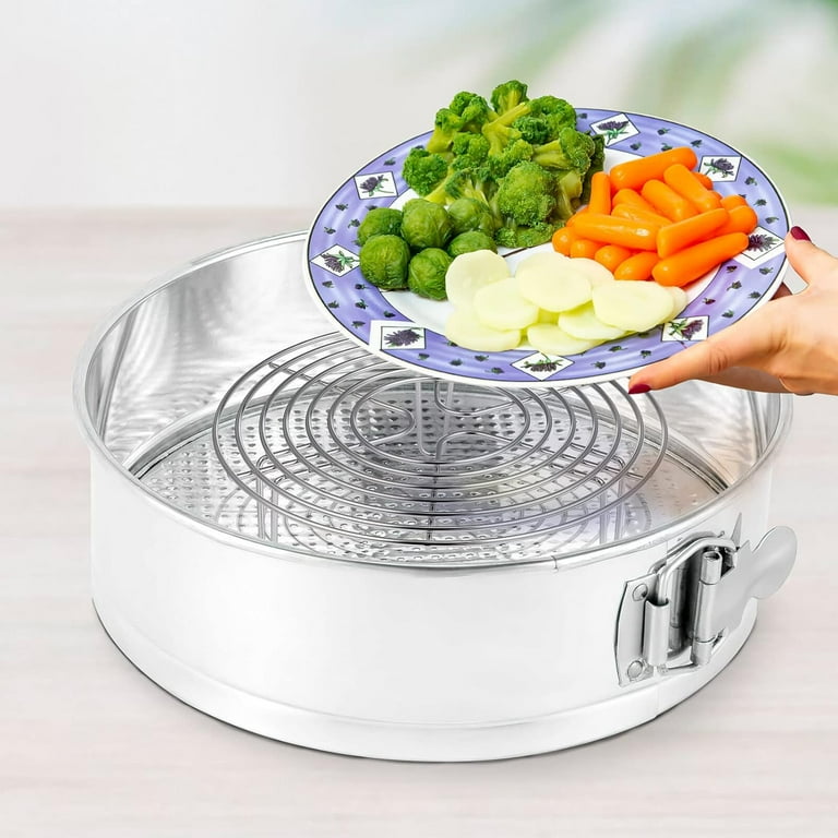Triani 7.68 inch Round Cooling Racks for Cooking Baking Stainless Steel Steamer Rack Canning Rack Cake Cooling Rack Circle Wire Cooling Rack