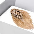 thumbnail image 4 of Epaulet Shoulder Handmade Crystal Accessories Jewelry Chain Jacket suits en, 4 of 7