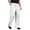 White, variant on Men's Dress Pants Solid Color Casual Over Waistband Business Straight Fit White Pant