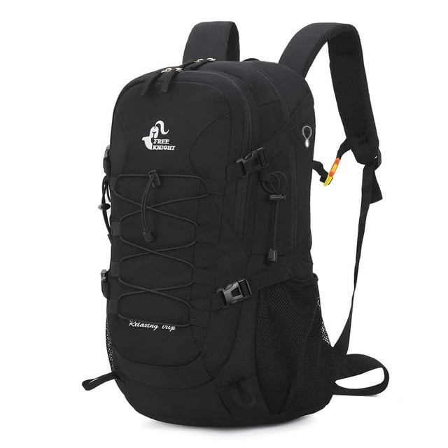 Mochila de senderismo Bseash, impermeable, 40 L, con funda para lluvia, color negro