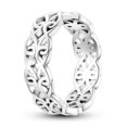 thumbnail image 1 of 925 Silver Stackable Vintage Leaf Ring For Women Crystal S925 Bowknot Rings Original Finger Rings Anniversary Retro Jewelry YFR079 6, 1 of 6