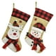 thumbnail image 1 of Adornos navideños Calcetines navideños de lino y terciopelo con dibujos animados en 3D, 1 of 5