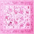 thumbnail image 1 of Ahgly Company Indoor Square Animal Pink Traditional Area Rugs, 4' Square, 1 of 4
