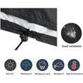 thumbnail image 4 of Round Patio Furniture Covers, Heavy Duty 500D Round Patio Table & Chairs Cover, Black Waterproof Outdoor Table Cover, 62" D x 28" H Outdoor Table and Chairs Cover, 4 of 5