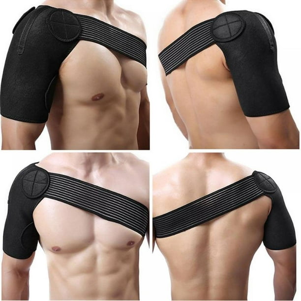 AAOMASSR Single Shoulder Support Wrap Adjustable Detachable Bandage Cuff  Brace Sleeve Pad Guard Protector Sportswear Accessories 