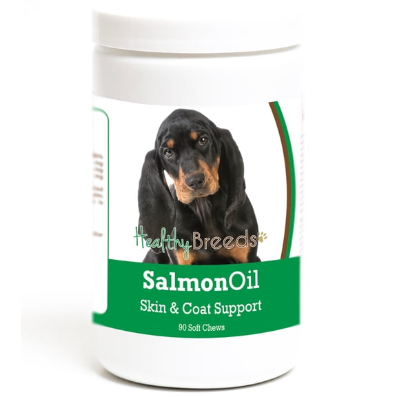 Healthy Breeds Black and Tan Coonhound Salmon Oil Soft Chews 90 Count
