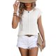 thumbnail image 3 of Top Informal de Corta con Cuello Redondo y Aguja Gruesa para Mujer, Color , Talla L, 3 of 6