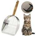 thumbnail image 2 of Barhoo Stainless Steel Cat Litter Scoop with Long Handle for Easy Litter Box Cleaning, Durable Pet Waste Scooper with Sifting Design and Ergonomic Grip 1 Stainless Steel Cat Litter Scoop, 2 of 9