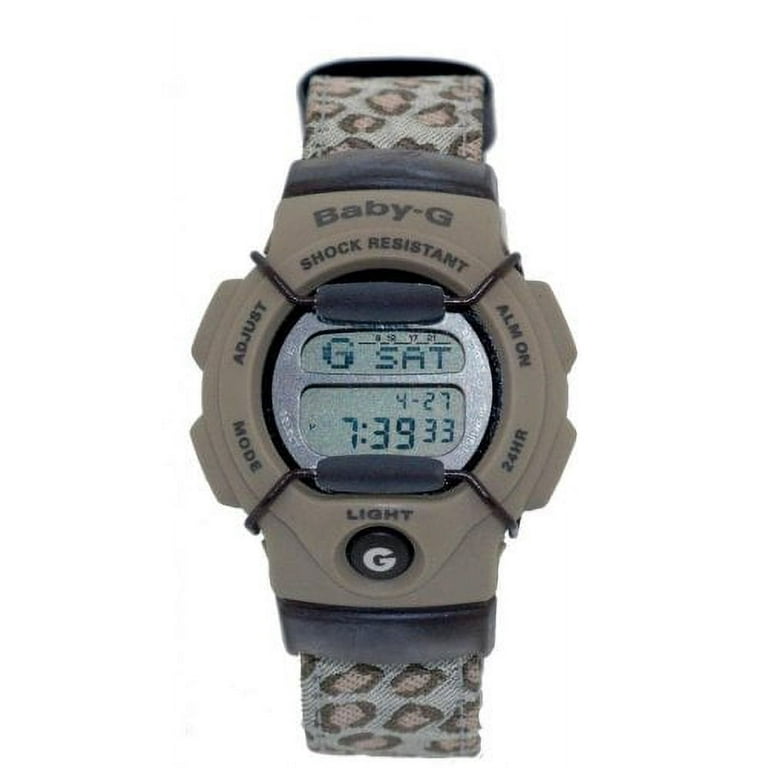 Casio Baby G Telememo Watch Leopard Print Cloth Band BG-150B-5V