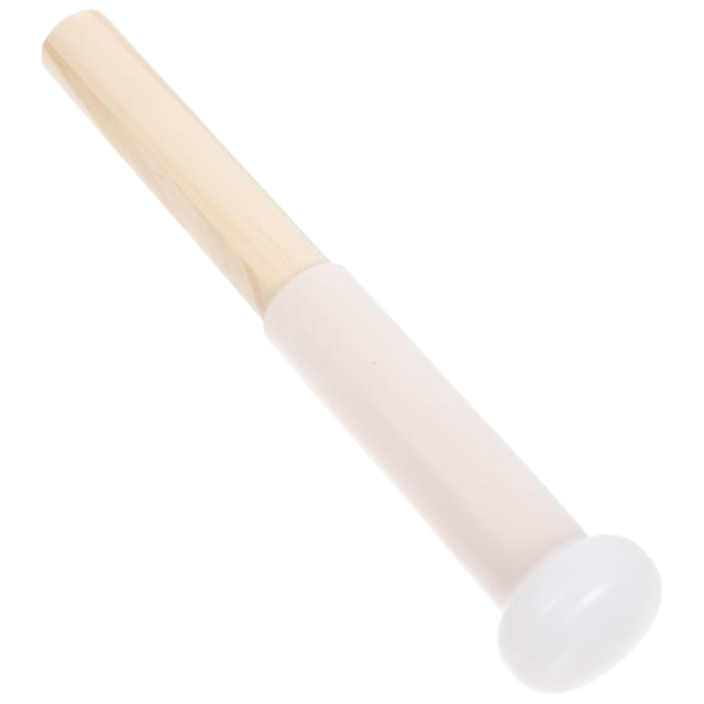 Mazo para cuenco tibetano con cabeza de goma y mango largo de madera de cristal