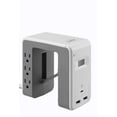 APC Desk Mount Power Station PE6U21W, UShaped Surge Protector with USB