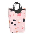 thumbnail image 6 of DouZhe 50L Rectangular Laundry Basket, Pink Witch Hat Bat Pumpkin Prints Waterproof Foldable Laundry Hamper with Aluminum Handles, 6 of 6
