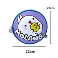 thumbnail image 2 of Lonchera Térmica Escolar Infantil Licencia Molang Diseño Redondo color Morado, 2 of 5