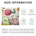 thumbnail image 5 of Nawypu  Tulip Spring Floral Pillow Covers Farmhouse Garden Colorful Pillows Case for Patio Sofa Bed Home Decor, 5 of 5