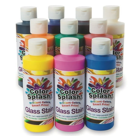 Color Splash!® Glass Stain Assortment, 8 oz. (Pack of 10)