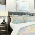 thumbnail image 4 of Designart 'Geometric Pattern in Pastel Tints #2' Modern Duvet Cover Set, 4 of 4