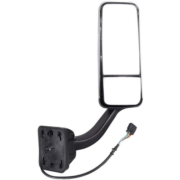 SCITOO Towing Mirror Chrome Automotive Replacement Parts Right Passenger Side Exterior Rear View Mirror fit 2008-2016 For Freightliner Cascadia with Power Heated