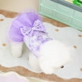 thumbnail image 4 of Dog Dress with Leash Ring, Princess Skirt Bow Pet Dress for Small Dog Puppy Cat, 4 of 7