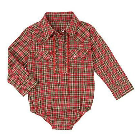 Wrangler Baby Girl Long Sleeve Bodysuit