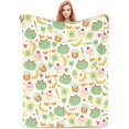 thumbnail image 1 of Frog Face Blanket Bakery Reptile Animal Frog Sweet Dessert Banana Ice Cream, 1 of 6