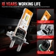 thumbnail image 6 of For BMW 328i 2007-2016 4x H7 LED High-Low Beam Headlight Bulbs Combo 6000k, 6 of 11
