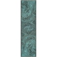 thumbnail image 3 of SAFAVIEH Palazzo Anuki Euro style Area Rug, Black/Turquoise, 4' x 6', 3 of 8