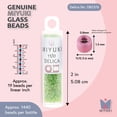 thumbnail image 3 of Miyuki Delica Seed Beads – Size 11/0 (1.6 mm), DB2376, Fancy Celery-Lined, 7.2 g, Approx. 1440 Beads, 3 of 7